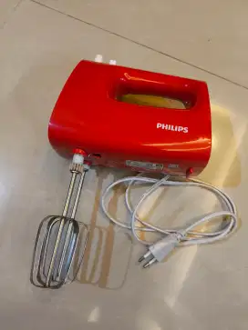 PHILIPS MIXER / HAND MIXER MERAH ORIGINAL PRELOVED