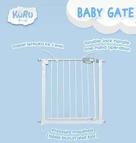 Pagar Bayi Safety Pintu Pembatas Tangga Tinggi 78 cm