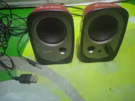 Speker USB. Buat laptop atau komputer. Suara mantap jernih ngebas.