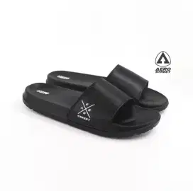 Aerostreet Xenon Hitam Sandal Sendal Selop Slip On Casual Pria Wanita