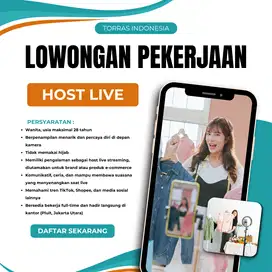 LOKER HOST LIVE PLUIT, JAKARTA UTARA