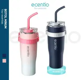 Ecentio Tumbler 2in1 Hot n Cold Kap 1200ml Stainless Steel 304