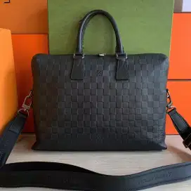 Louis Vuitton Damier Infini Jules black business bag tas kerja kantor