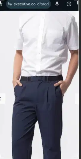 Celana Executive slimfit Navy size 36/35 BNWT (baru) ada tag obral!