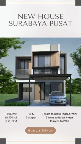 rumah baru di ketintang dekat a yani