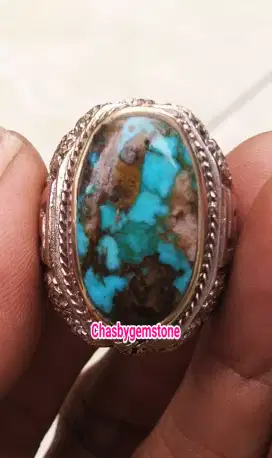 Batu pirus persia serat kura-Pirus Persia biru fancy super kuno