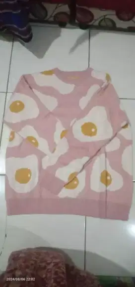 Atasan knit,bantal leher,celana jeans