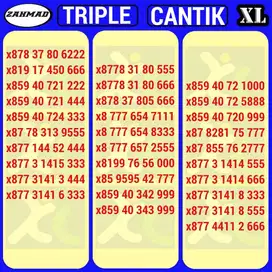XL-C) NOCAN XL Triple kartu perdana nomor cantik 888 999 seri muraH