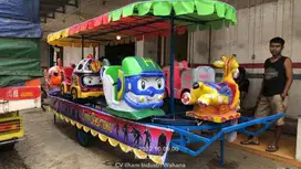 kereta panggung bahan fiber lengkap LED