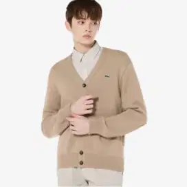 Cardigan LACOSTE Cream colour Size M