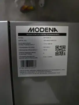 MODENA WP2060S - MESIN PENCUCI PIRING (DISHWASHER)