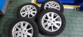 Jual Velg dan Ban Dunlop R 14 175/65 ban masih 75%