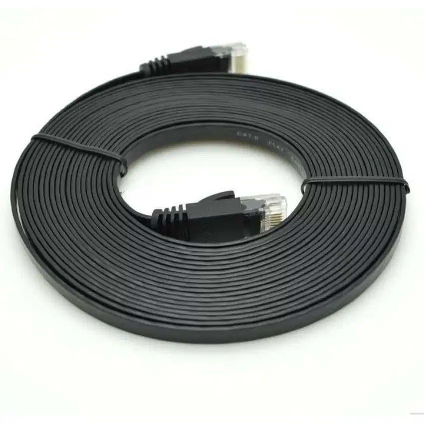 Kabel LAN Flat Cat 6 RJ45 UTP 10 Gbps Gigabit Ethernet Wifi Internet