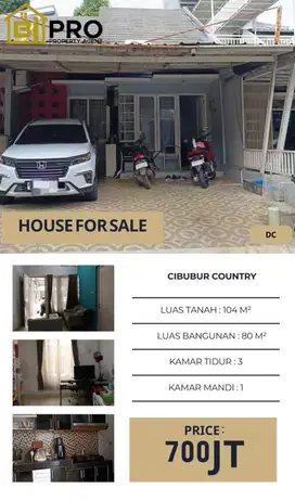 Cibubur Country, Cikeas, murah, bagus, siap huni
