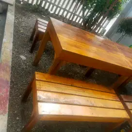 Jual cepat meja+kursi, untuk usaha dagang apa saja