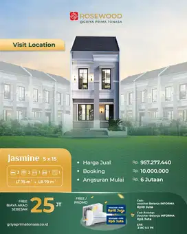 RUMAH 2 LANTAI DEKAT BANDARA