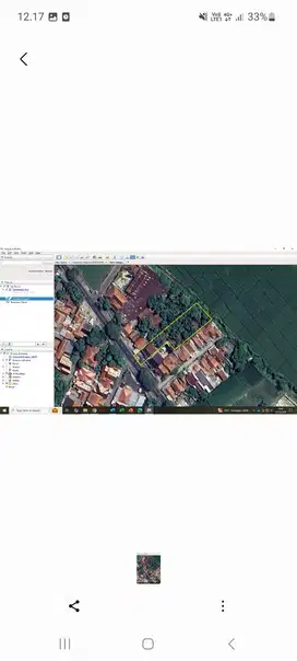 Jual tanah free toko dan kolam