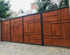 Bengkel las Lampung tralis kanopi pintu pagar gerbang tangga