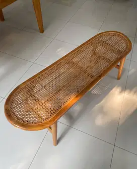 Bench Rotan - Coklat Muda