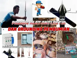 Instalasi Tukang Ahli Pasang Alat Anti Petir Penangkal Petir