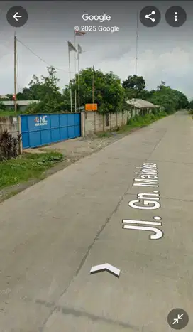 Disewakan tanah bekas bangunan pabrik
