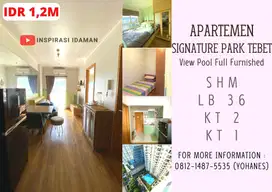 Apartement Signature Park Tebet 2br Lantai Tinggi Full Furnished View