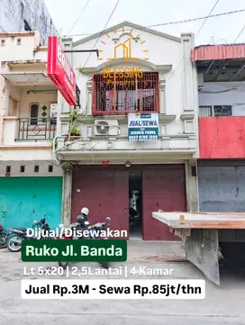 jual ruko jalan banda poros