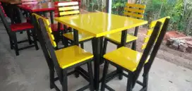 Set meja kursi kedai, kafe, warkop