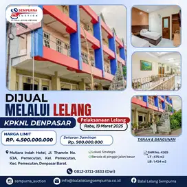 BANGUNAN HOTEL DIJUAL MELALUI LELANG DI BALI
