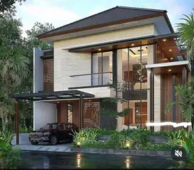 Dijual Rumah Baru Dekat Binus di Araya Golf Malang