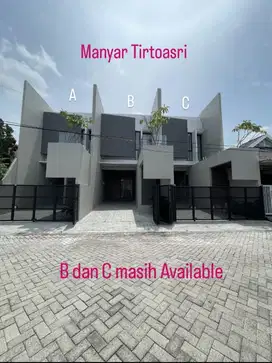 Jual rumah baru minimalis 2 lantai  Manyar Tirtoasri sisa 2 unit