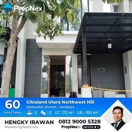 Disewakan/Di Jual Rumah 2 lantai Citraland Utara Northwest Hill