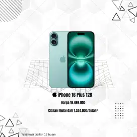 iPhone 16 Plus cicilan mulai dari 1.534.000 selama 12 bulan