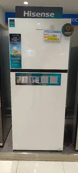 Kulkas Hisense 2 Pintu 459L White (Kredit Tanpa DP)