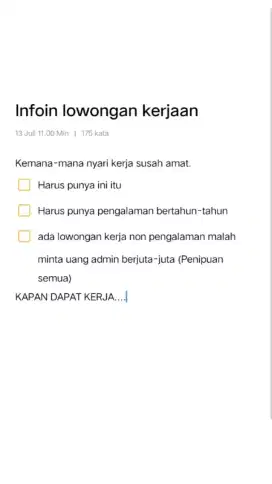 Cari Lowongan kerja