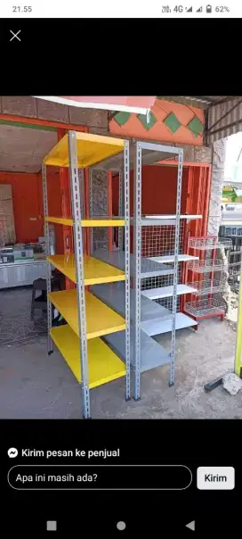 RAK BESI SIKU LUBANG SIAP KIRIM DAN COD