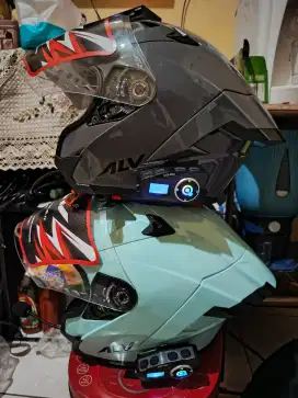 Helm ALV Ultron Pro + intercome (Sepasang)