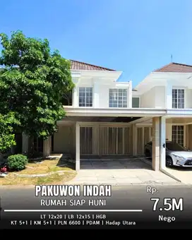 JUAL RUMAH LARIZ WOOD PAKUWON INDAH 2 LANTAI BAGUS SIAP HUNI