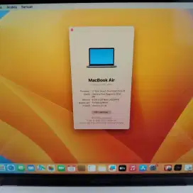 Macbook Air 2020 layar 13 Inch Ram 8 Ssd 256 Core I5 lengkap full set