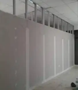Partisi gypsum ruko rangka bajaringan