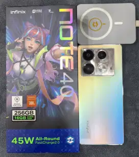 Infinix Note 40 8/256gb Fullset with magsafe