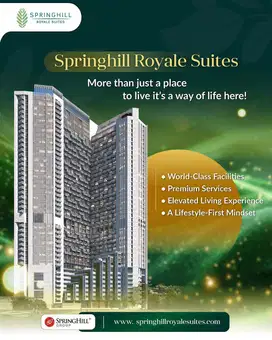 APARTEMEN SPRINGHIL ROYAL SUITE KEMAYORAN UNIT BARU TOWER BARU DP 0%