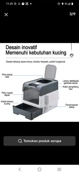 TOILET KUCING/TEMPAT PUP LUCING