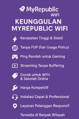 INTERNET RUMAHAN TERBAIK 100% FIBER OPTIC
