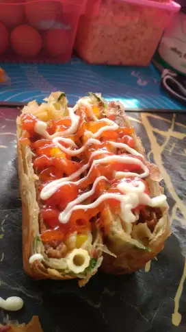 Jaga stand lumpia beef dan dimsum 12:00- 21:00
