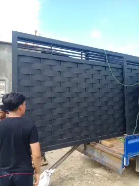 Bengkel las tralis kanopi pintu pagar gerbang tangga