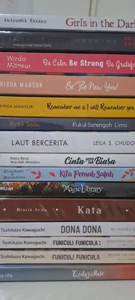 BUKU NOVEL  PRELOVED