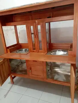 Gerobak mi ayam bakso panjang 160cm free ongkir