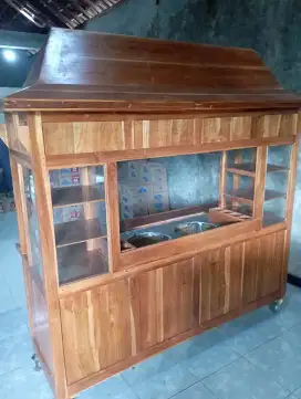 Free ongkir gerobak mie ayam bakso joglo kayu jati