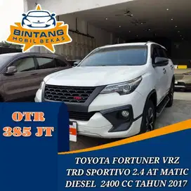 TOYOTA NEW FORTUNER VRZ TRD SPORTIVO  2.4 AT AUTOMATIC 2400 CC DIESEL